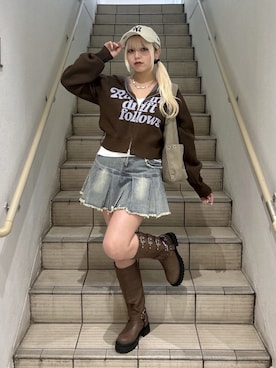 「WEGO（ウィゴー）のアイテム（トップス）」を使った、WEGOさん（レディース・155cm）の春コーディネート