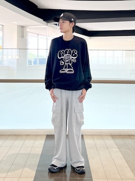 「アイテム（スウェット、その他）」を使った、WEGOさん（メンズ・172cm）の秋コーディネート