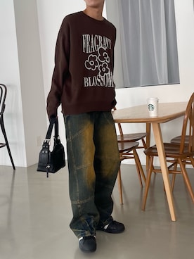 「WEGO（ウィゴー）のアイテム（ニット/セーター）」を使った、WEGOさん（メンズ・175cm）の秋コーディネート