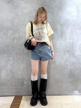 「WEGO（ウィゴー）のアイテム」を使った、WEGOさん（レディース・162cm）の夏コーディネート