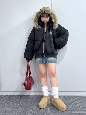 「アイテム（スカート）」を使った、WEGOさん（レディース・147cm）の秋コーディネート