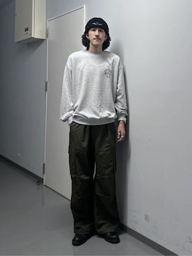 「アイテム（スウェット）」を使った、WEGOさん（メンズ・183cm）の秋コーディネート
