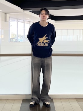 「WEGO（ウィゴー）のアイテム（ニット/セーター）」を使った、WEGOさん（メンズ・172cm）の春コーディネート
