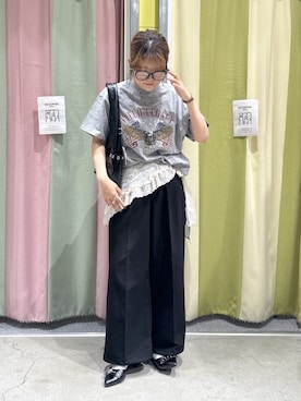 「WEGO（ウィゴー）のアイテム（シューズ）」を使った、WEGOさん（レディース・159cm）の春コーディネート