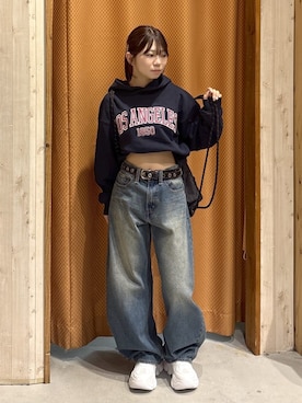 「WEGO（ウィゴー）のアイテム（パンツ）」を使った、WEGOさん（レディース・149cm）の春コーディネート