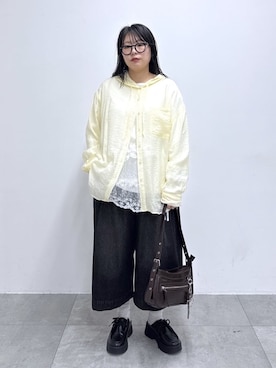 「WEGO（ウィゴー）のアイテム（スカート）」を使った、WEGOさん（レディース・157cm）の春コーディネート