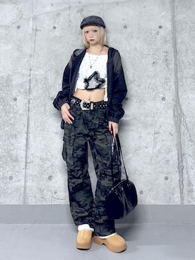 「アイテム（スリッポン）」を使った、WEGOさん（レディース・160cm）の冬コーディネート