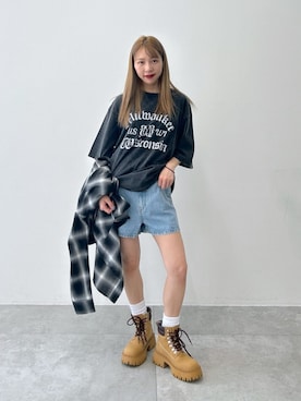 「WEGO（ウィゴー）のアイテム」を使った、WEGOさん（レディース・157cm）の夏コーディネート