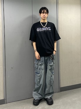 「Figments（フィグメンツ）のアイテム」を使った、WEGOさん（メンズ・176cm）の夏コーディネート