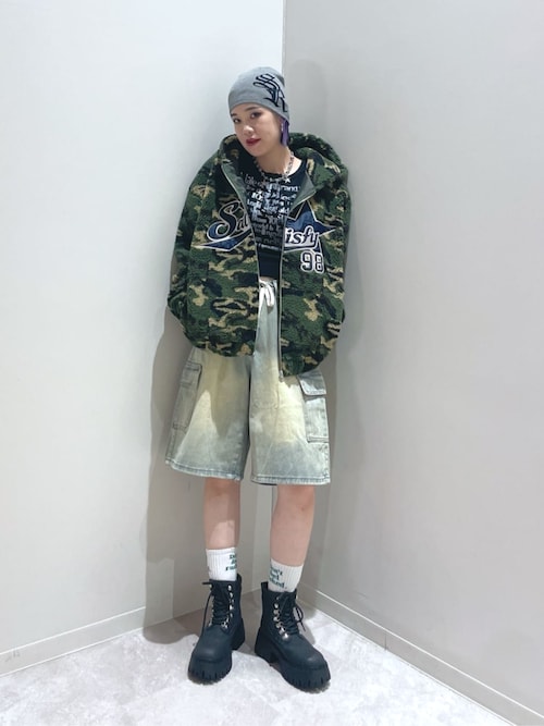 aeae 迷彩フロントジッパーパーカー aeae パーカー カモフラ 迷彩 - メルカリ
