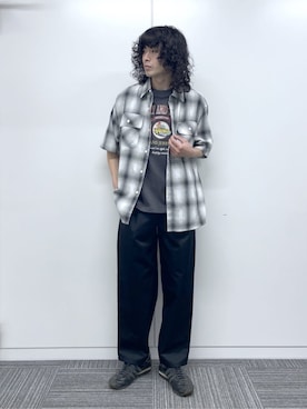 「WEGO（ウィゴー）のWEGO/【23年秋冬先行予約】シェフパンツ【WEB限定】（チノパンツ、ブラック系）」を使った、WEGOさん（レディース・160cm）の春コーディネート