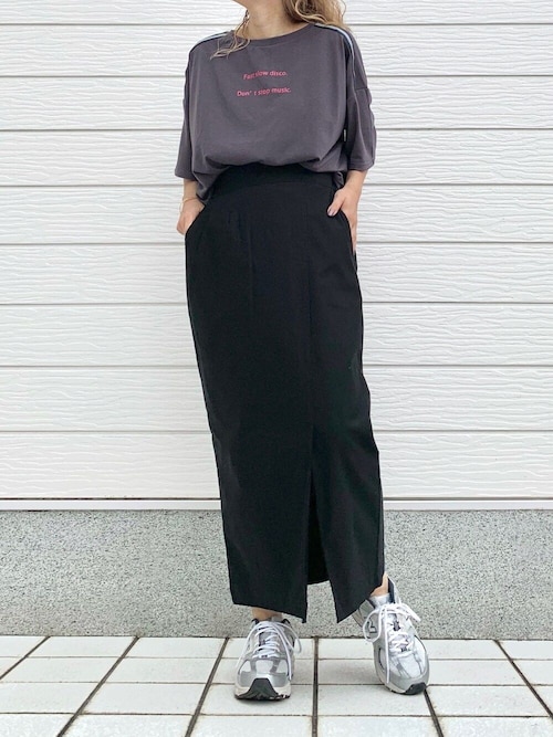 tシャツ ショルダーラインリラックストップス レディース ショルダーラインリラックストップス（Tシャツ/カットソー）｜Q