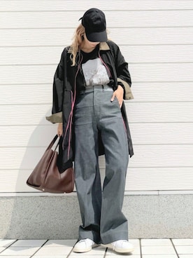 「アイテム（その他アウター）」を使った、Q♥Officialさん（レディース・155cm）の夏コーディネート
