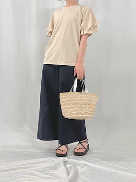 「Q（キュー）のアイテム」を使った、Q♥Officialさん（レディース・158cm）の夏コーディネート
