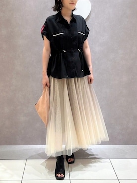 「スタッズ」｜Q♥Officialさん（レディース・161cm）の秋コーディネート