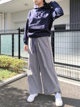「発泡プリント」｜Q♥Officialさん（レディース・163cm）の秋コーディネート