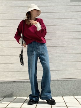 Q♥Officialさん(レディース・155cm)の秋コーディネート