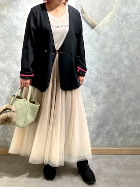 「Q（キュー）のアイテム」を使った、Q♥Officialさん（レディース・151cm）の秋コーディネート