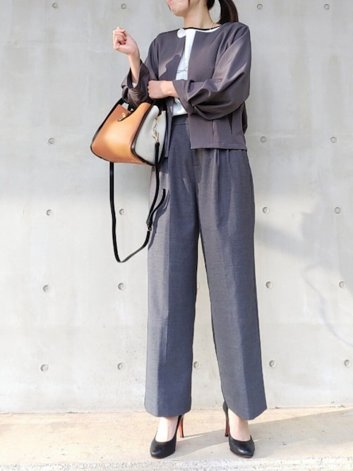 Q ブラウス シャツ バイカラーブラウス レディース : ZOZOTOWN