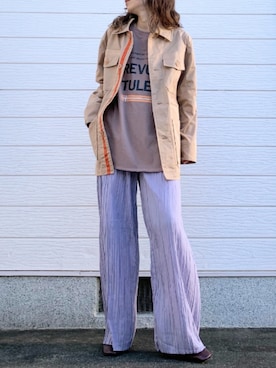「CELINE（セリーヌ）のアイテム（ブーツ）」を使った、Q♥Officialさん（レディース・155cm）の秋コーディネート