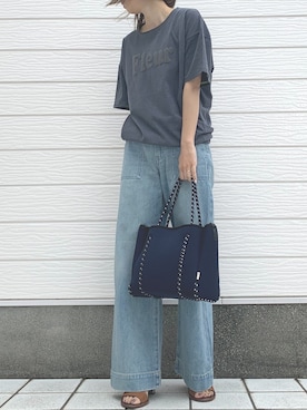 「CELINE」｜「アイテム（その他）」を使った、Q♥Officialさん（レディース・155cm）の春コーディネート