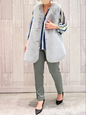 Q♥Officialさん(レディース・154cm)の秋コーディネート