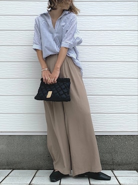 「HERMES（エルメス）のアイテム」を使った、Q♥Officialさん（レディース・155cm）の夏コーディネート
