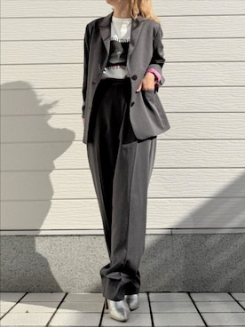 Q♥Officialさん（レディース・155cm）の冬コーディネート