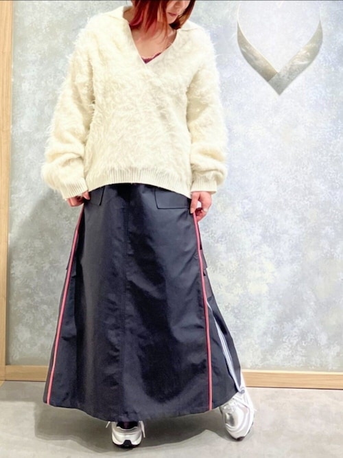 切替サイドZIPラインスカート（スカート）｜Q（キュー）のファッション