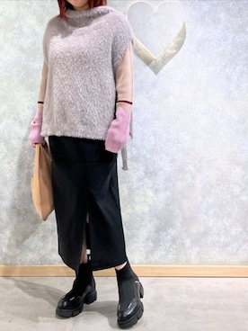 「スタッズ」｜Q♥Officialさん（レディース・151cm）の秋コーディネート