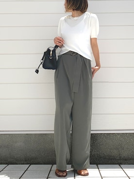 「Yves Saint Laurent（イヴサンローラン）のアイテム」を使った、Q♥Officialさん（レディース・155cm）の夏コーディネート