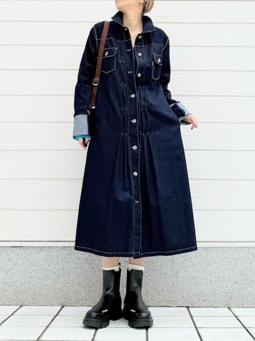 デニムロングジャケット（デニムジャケット）｜Q（キュー）の