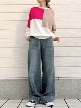 Q♥Officialさん（レディース・155cm）の冬コーディネート