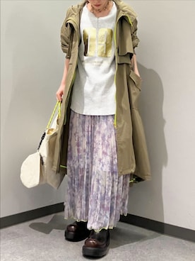 「Q（キュー）のアイテム」を使った、Q♥Officialさん（レディース・147cm）の春コーディネート