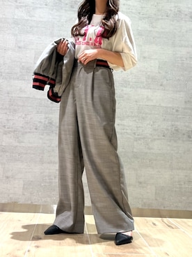 「Q（キュー）のアイテム（パンツ）」を使った、Q♥Officialさん（レディース・153cm）の夏コーディネート