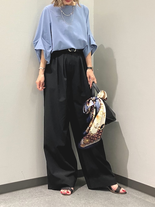 アイスタッチワイドストレートパンツ