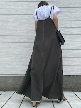 「CELINE」｜「アイテム（ワンピース/ドレス）」を使った、Q♥Officialさん（レディース・155cm）の春コーディネート
