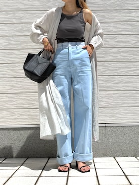 「Q（キュー）のアイテム」を使った、Q♥Officialさん（レディース・155cm）の春コーディネート