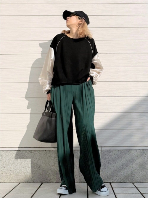 セール】細プリーツパンツ（その他パンツ）｜Q（キュー）の