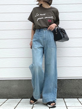「Yves Saint Laurent（イヴサンローラン）のアイテム」を使った、Q♥Officialさん（レディース・155cm）の春コーディネート