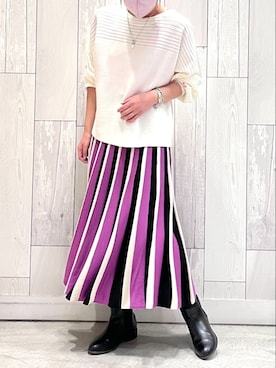 Q♥Officialさん（レディース・157cm）の冬コーディネート