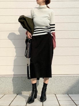 「ショートブルゾン」｜Q♥Officialさん（レディース・155cm）の秋コーディネート