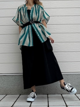 「Q（キュー）のアイテム」を使った、Q♥Officialさん（レディース・155cm）の夏コーディネート