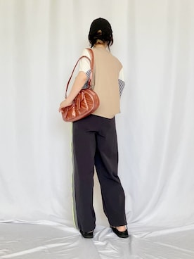 「Casselini（キャセリーニ）のアイテム」を使った、Q♥Officialさん（レディース・158cm）の夏コーディネート