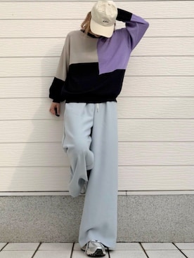 「Q（キュー）のアイテム」を使った、Q♥Officialさん（レディース・155cm）の冬コーディネート