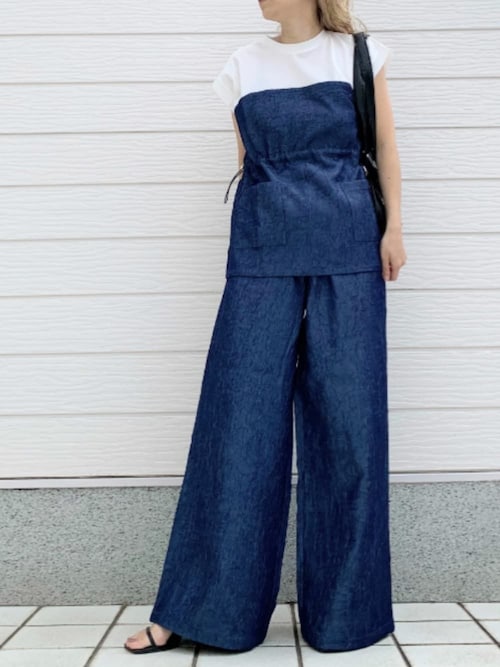 新品未使用 プライオリティー　Malセレクト　デニムパンツ FINAL SALE】【STORY10月号掲載】SOMETHING×mK CUT OFF STRAIGHT