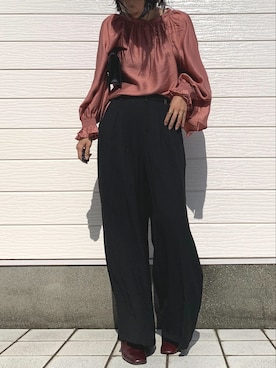 「CELINE（セリーヌ）のアイテム（ブーツ）」を使った、Q♥Officialさん（レディース・155cm）の夏コーディネート