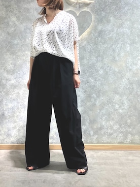 「Q（キュー）のアイテム（パンツ）」を使った、Q♥Officialさん（レディース・148cm）の夏コーディネート