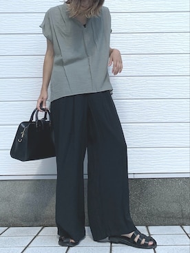 「Yves Saint Laurent（イヴサンローラン）のアイテム」を使った、Q♥Officialさん（レディース・155cm）の夏コーディネート