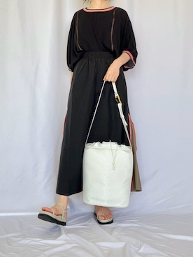 「Q（キュー）のアイテム」を使った、Q♥Officialさん（レディース・158cm）の夏コーディネート